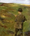un chasseur dans les dunes 1914 Max Liebermann impressionnisme allemand